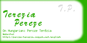terezia percze business card