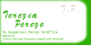 terezia percze business card